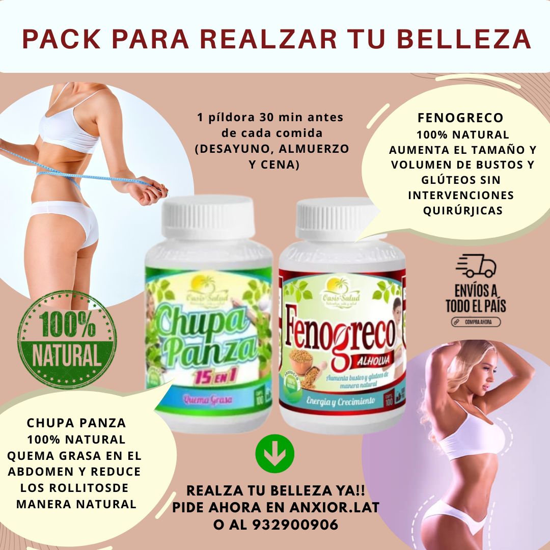 TRANSFORMA TU CINTURA EN 30 DÍAS: PACK CHUPA PANZA - FENOGRECO