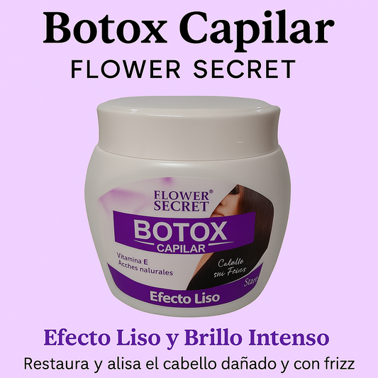 Botox Capilar Flower Secret 500ml – Cabello Liso y Sin Frizz