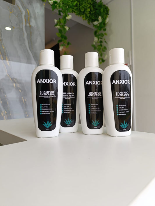 Shampoo Anti Caspa Premium ANXIOR –  Mas masajeador de cuero cabelludo gratis