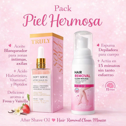 Pack Depilación Premium – Bioaqua + TRULY Soft Serve